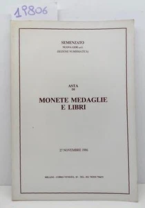 Catalogo Semenzato asta di monete medaglie e libri novembre 1996 - Imagen 1 de 5