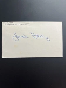 Jose Baez Signed Government Postcard GPC JSA LOA Seattle Mariners - Picture 1 of 3