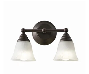 Better Homes & Gardens 14.5" Traditional 2-Head Vanity Light, Bronze Finish... - Picture 1 of 8