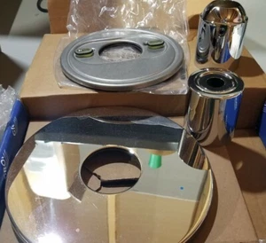 GENUINE OEM Grohe Escutcheon with Sleeve for Veris Valve Trim, Chrome 46650000 - Picture 1 of 2