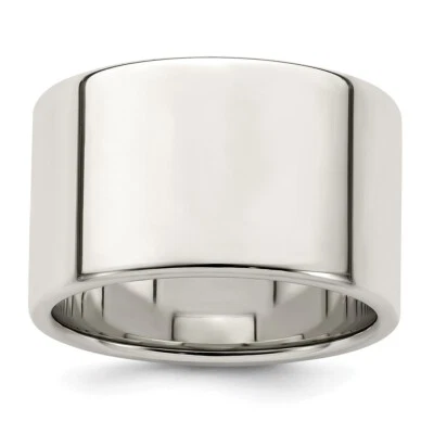 Sterling Silver 12mm Flat Band Ring - Image 1 of 4