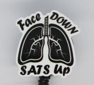 Respiratory Therapist RT Dispatcher Badge Reel Belt or Alligator Nurse Doctor - Picture 1 of 2