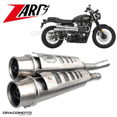 SCRAMBLER 900 TRIUMPH 2023 ZARD Scarico SIX DAYS RC ZTP017S10SSR - Immagine 1 di 4