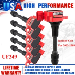 6 Pack Ignition Coil UF349 For Nissan Altima Frontier Maxima Pathfinder 3.5L V6 - Picture 1 of 12
