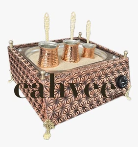 Türkische Kupfer Heißer Sand Kaffeemaschine mit Sand 34X32X25 CM - Bild 1 von 5