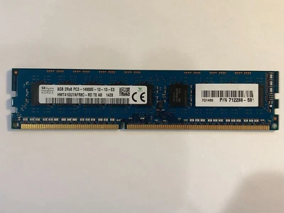8GB PC3-14900E ECC UDIMM (Hynix HMT41GU7AFR8C-RD Equivalent) Server Memory RAM - Image 1 of 2