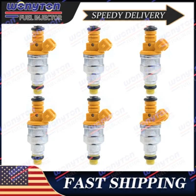Set 6 Flow Matched Fuel Injectors For 1995 Oldsmobile 98 3.8L V6 0280150973 - Image 1 of 4