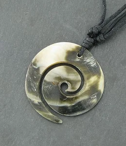 Ethno Anhänger Perlmutt Tribal Surfer Goa Maui Hippie - Bild 1 von 1