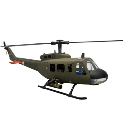 Roban RTF 470 尺寸 UH-1D 遥控直升机军队绿色 GPS 自动返回比例模型 — 第 1/4 张图片