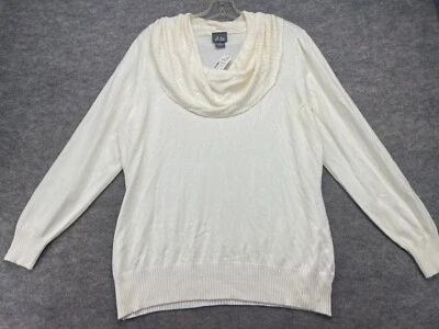 Suéter Lunares Talla 2X Marfil Capucha Cuello Pullover Elástico Mantón Cómodo Nuevo con Etiquetas Foto 1 de 4