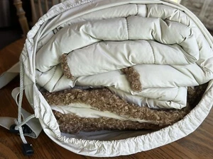 Pottery Barn NAACP Sport Luxe Throw 60 x 80" Tobacco/Sand OVERSIZED Teddy Sherpa - Picture 1 of 7