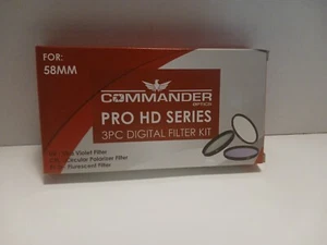Commander PRO HD SERIES Kit de Filtro Digital de 3 Piezas para Filtro UV de 58mm, ENVÍO GRATUITO - Imagen 1 de 3