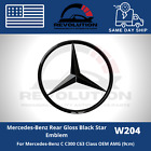Mercedes Benz W204 Gloss Black Rear Star Emblem Trunk Logo Badge C Class New