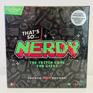 That's So Nerdy Trivia Quiz Game For Geeks. Anime, Comics, Video Games. Ridley’s - Picture 1 of 7