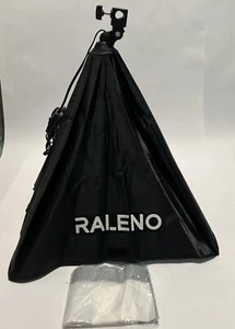 Raleno Silver Umbrella Photography Light No Stand No Bulb Black 20 Inches - Picture 1 of 12