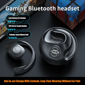 Ear-Hook Bluetooth 5.3 Headset TWS Wireless Earphones Earbuds Stereo Headphones - Picture 1 of 21