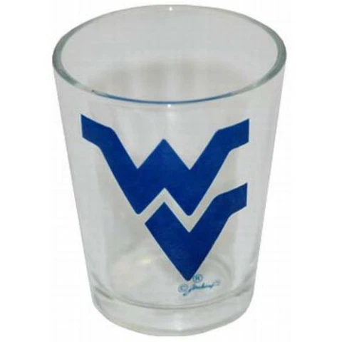 West Virginia Team Logo Shot Glass (NEW) Mountaineers Shooter Cup NCAA 2 Oz Cover