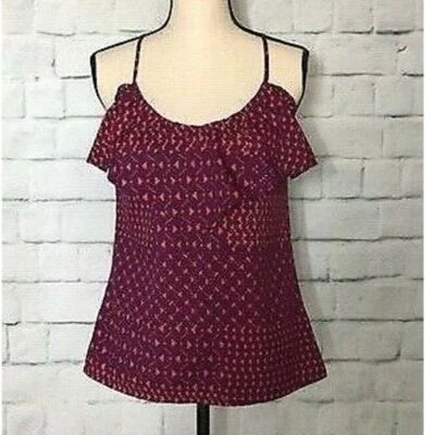 Roxy  Women's Tank Top Shirt Size Small Color purple and orange - Image 1 of 4