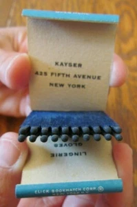 CLICK MATCHBOOK: KAYSER LINGERIE & STOCKINGS COMPANY (NUEVA YORK CITY) -G5 - Imagen 1 de 3