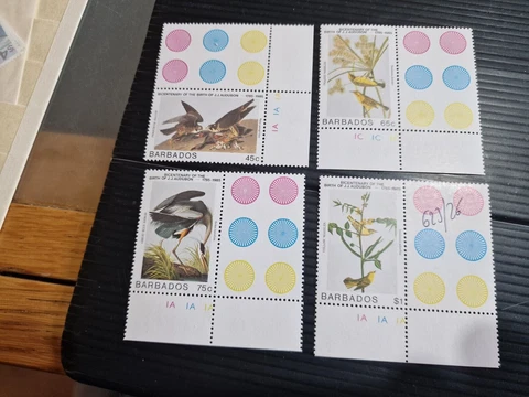 BARBADOS 1985 SG 784-787 BIRTH BICENT OF JOHN J AUDUBON MNH Cover
