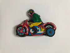 Vintage Toy Line Mar Toys Motorcycle Racer Japan Rare.Tin Litho Friction