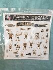 New Orleans saints Large FAMILY DECAL SET  25 STICKERS
