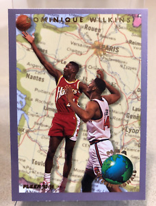 Dominique Wilkins 1993-94 Fleer NBA Internationals Insert Card #12
