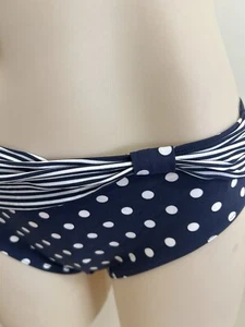 Lidea Dots and Bows Underwire Bikini Set Size 42C AU 14 Made in Germany New Blu - Picture 1 of 24