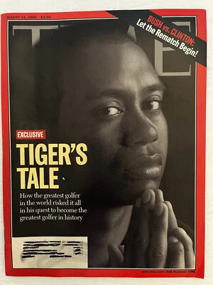 TIME MAGAZINE August 14 2000 Tiger's Tale - Tiger Woods - Image 1 of 4