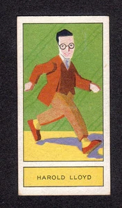 Harold Lloyd 1930s Caricature Cigarette Card - Imagen 1 de 1