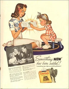 1942 Vintage ad for Old Gold Cigarettes Art Cartoon Tobacco  WWII era   06/27/21 - Picture 1 of 1
