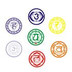 7 pièces autocollants muraux mandala yoga autocollants à faire soi-même symbole de méditation papier peint créatif