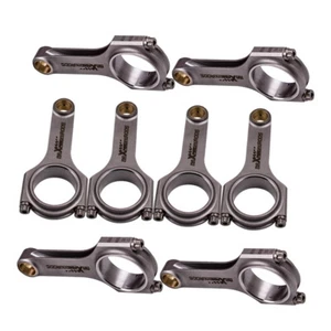 8x H-Beam Connecting Rods+ARP 8740 for Chevy Small Block 6.100" 2.225" .945" - Picture 1 of 12