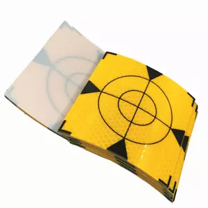 100 PCS REFLECTOR SHEET 100X100MM REFLECTIVE TAPE TARGET (ORANGE COLOUR) - Picture 1 of 4