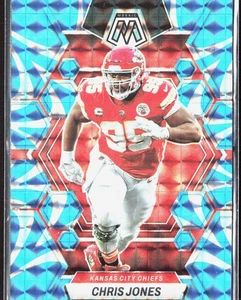 2023 Panini Mosaic #114 Chris Jones Reactive Blue Mosaic - Picture 1 of 2