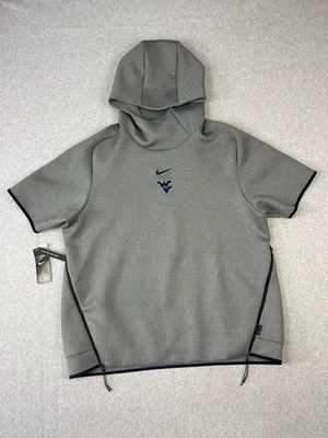 West Virginia Unv Mountaineers Repel Hoodie Mens XL Gray Nike Center Swooh - Image 1 of 4