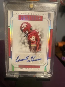 2018 Panini National Treasures #S-ET Emmitt Thomas Gold Signatures Autograph 1/5 - Picture 1 of 2