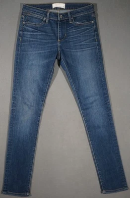 XB07432 ** БУМАГИ ДЖИНСОВОЙ ТКАНИ ** СДЕЛАНО В США SKINNY ноги женщин синие джинсы sz25 - Изображение 1 из 4