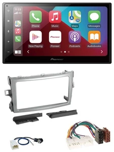 Pioneer USB MP3 DAB 2DIN Bluetooth Autoradio für Toyota Verso 2009-2018 silber - Bild 1 von 10