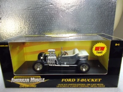 ERTL 1:18 1923 FORD T-BUCKET CROMADO COM BRONZEADO CLARO INT M.I.B. - Imagem 1 de 4