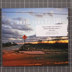 Small Town Dreams by Will Hoge (CD, 2015) Promo - Imagen 1 de 2