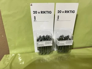 IKEA RIKTIG 2 Packs (20 each) Curtain Hooks 402.122.03. New In Package - Picture 1 of 2
