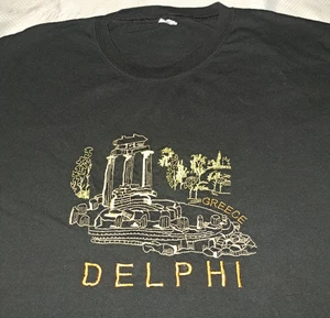Delphi Greece Embroidered T Shirt XL - Picture 1 of 14