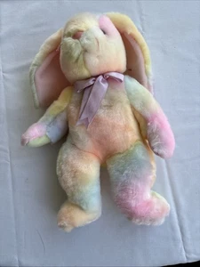 TY Beanie Buddy Vintage New With Tags Hippie The Tye Dye Bunny Rabbit M - Picture 1 of 5