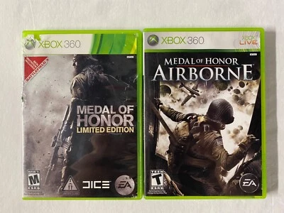 Medal of Honor: Edición Limitada y Aerotransportado (Lote de 2) Xbox 360 - Probado y Limpio Foto 1 de 4