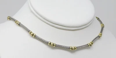 Collar Gargantilla Hampton Estación Oro 925 y 14k DAVID YURMAN 15" B4734 Foto 1 de 4