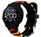 Rainbow LED Electronic Watch, Digital Outdoor Sports  Electronic Watch