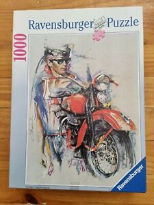 COMPLETE | 1992 Ravensburger Jigsaw Puzzle 1000 Pieces Harley Davidson 15 850 8