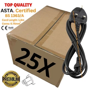 LOTE A GRANEL 25 Nuevo 1.8m C5 Mickey Mouse Hoja de Trébol Laptop Manentes Cable de Alimentación Reino Unido - Imagen 1 de 5
