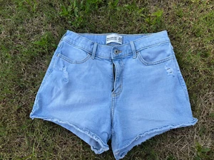 abercrobie and fitch girls high rise relaxed shorts 15/16 - Picture 1 of 2